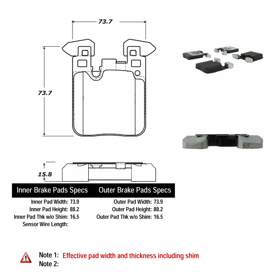 Pastillas Freno BMW 340i 2011-2019 Trasero 2