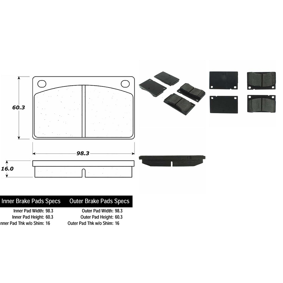 Pastillas Freno Volvo 262 1974-1993 Delantero 2