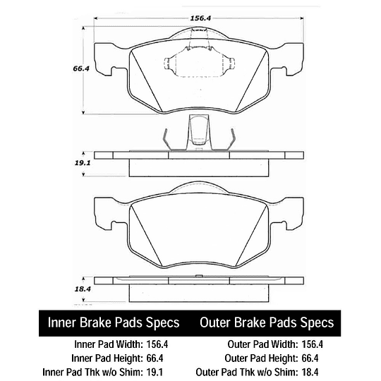 Pastillas Freno Ford Maverick 2001-2007 Delantero