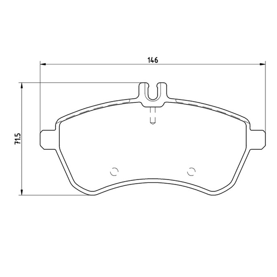 Pastillas Freno Mercedes Benz C250 2015-2021 Delantero 2