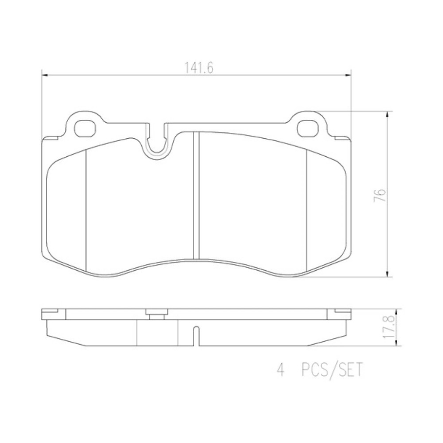 Pastillas Freno Mercedes Benz S500 2006-2013 Delantero 2