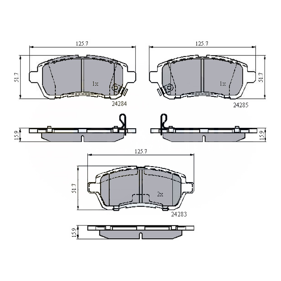 Pastillas Freno Suzuki Swift 2010-2017 Delantero 2