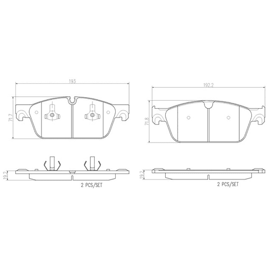 Pastillas Freno Mercedes Benz GL350 2013-2019 Delantero