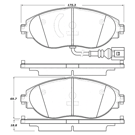 Pastillas Freno Seat Ateca 2016-2023 Delantero