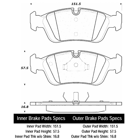 Pastillas Freno BMW 325i 1990-2000 Delantero