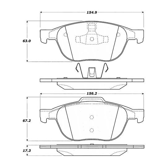 Pastillas Freno Ford Escape 2008-2012 Delantero