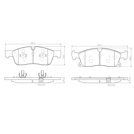 Pastillas Freno Mercedes Benz GL250 2013-2019 Delantero