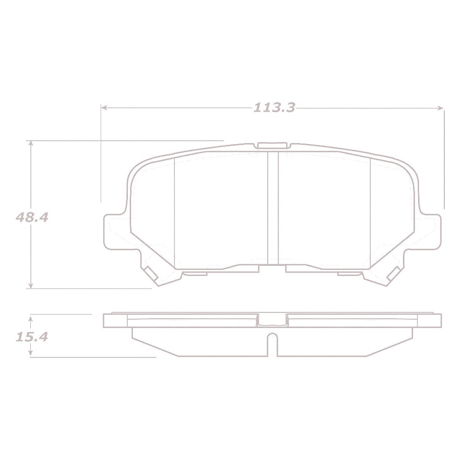 Pastillas Freno Honda Odyssey 2013-2023 Trasero 2