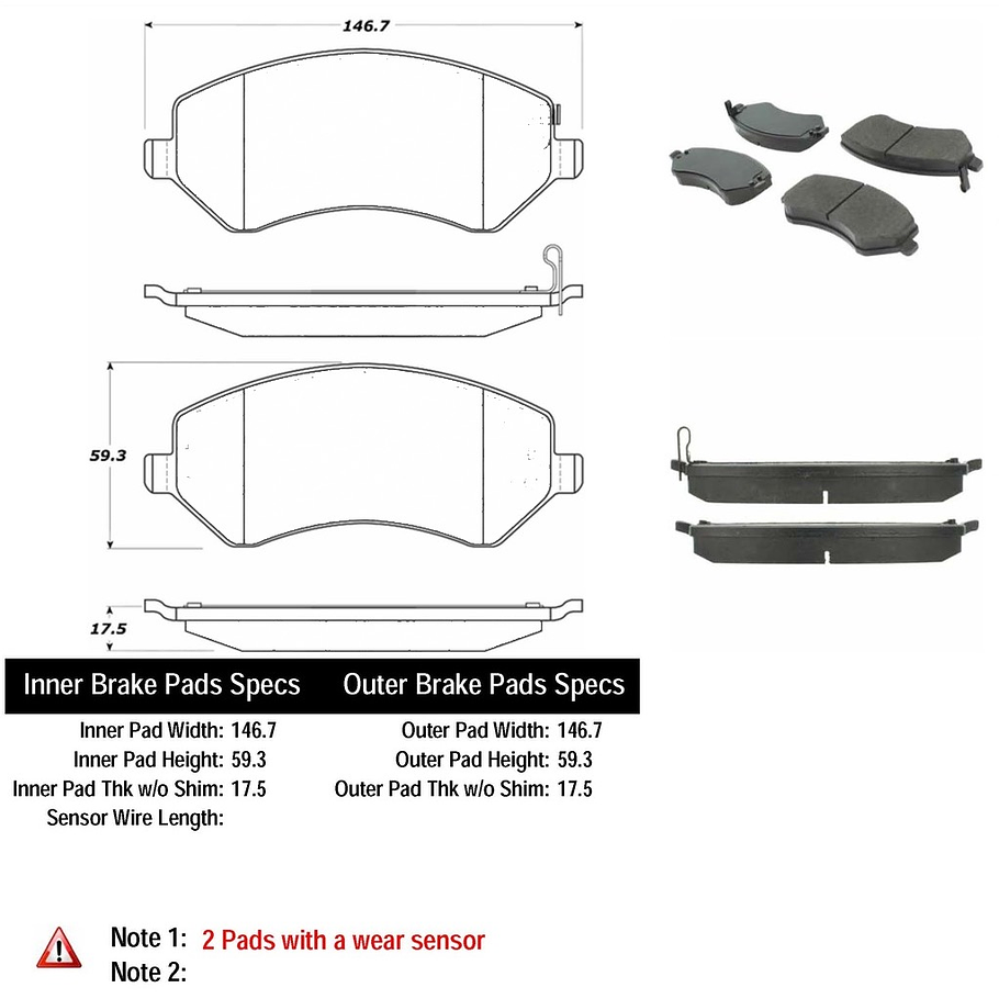 Pastillas Freno Jeep Liberty 2002-2007 Delantero 2