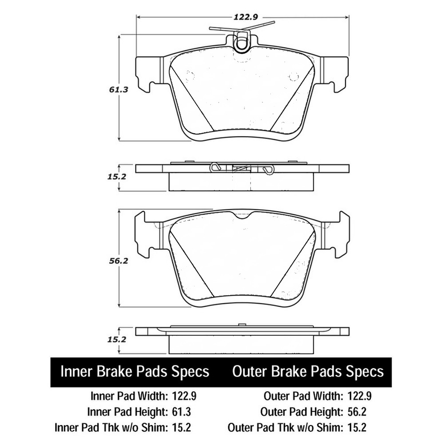 Pastillas Freno Audi S3 2013-2023 Trasero 2