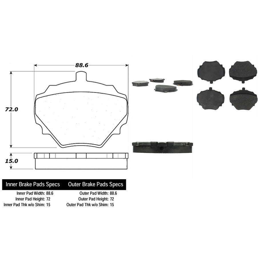 Pastillas Freno Land Rover Defender 1990-2016 Trasero 2