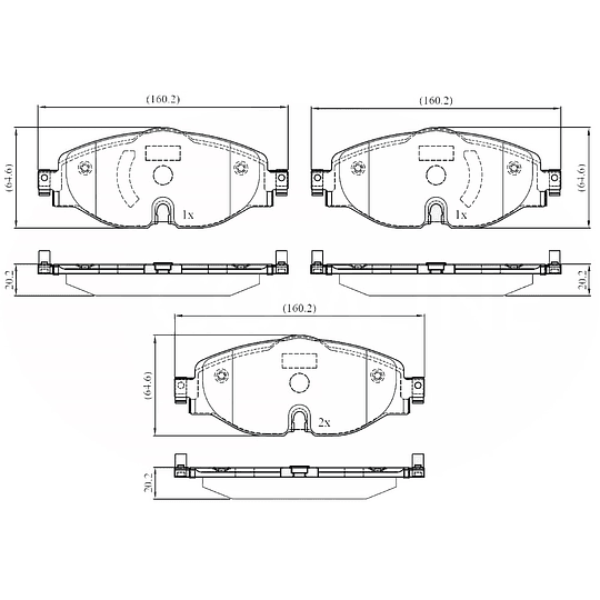 Pastillas Freno Audi A3 2020-2023 Delantero