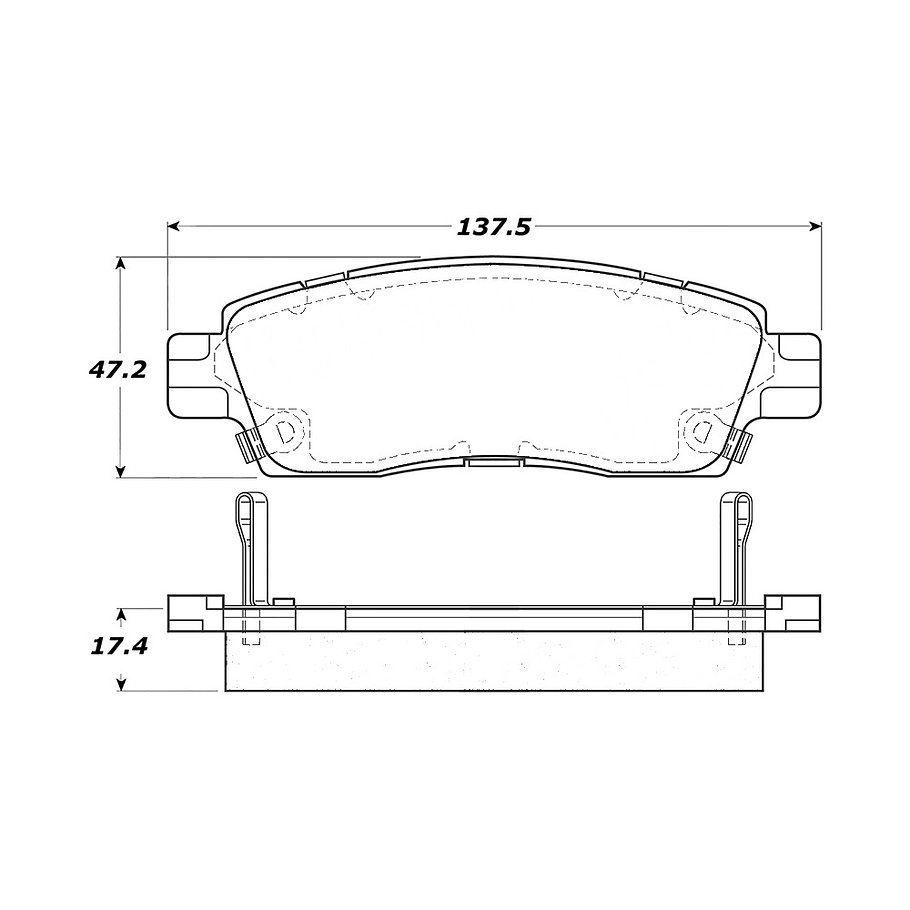 Pastillas Freno GMC Acadia 2007-2016 Delantero 2