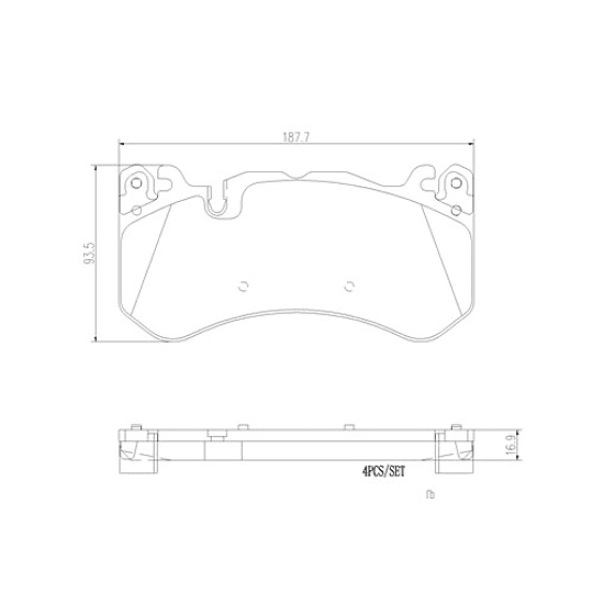 Pastillas Freno Mercedes Benz AMG GT 2015-2023 Delantero