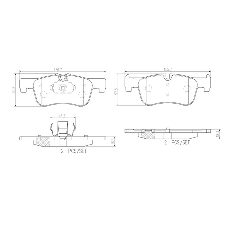 Pastillas Freno BMW 120d 2011-2019 Delantero 8