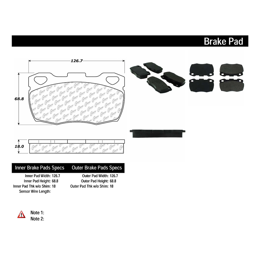 Pastillas Freno C-TEK 102.06710 1