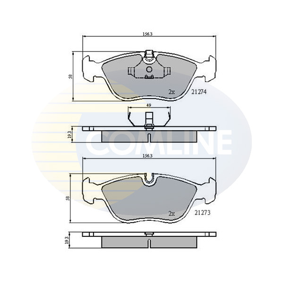 Pastillas Freno COMLINE CBP0719 12
