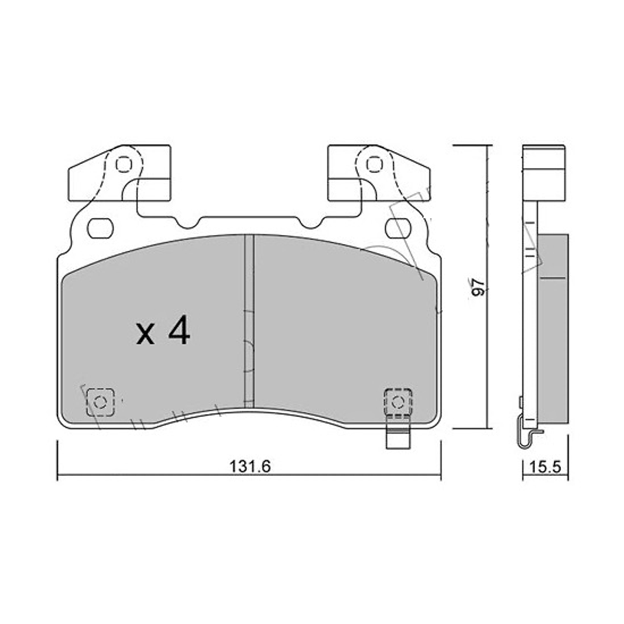 Pastillas Freno MOTAQUIP LVXL1939 5