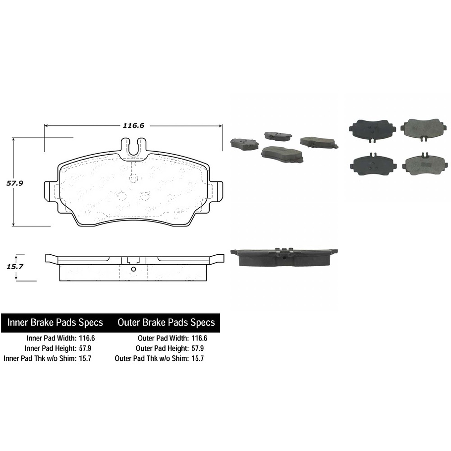 Pastillas Freno C-TEK 102.12500 1