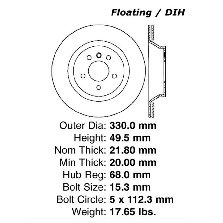 Disco Freno STOPTECH 320.33101H 2