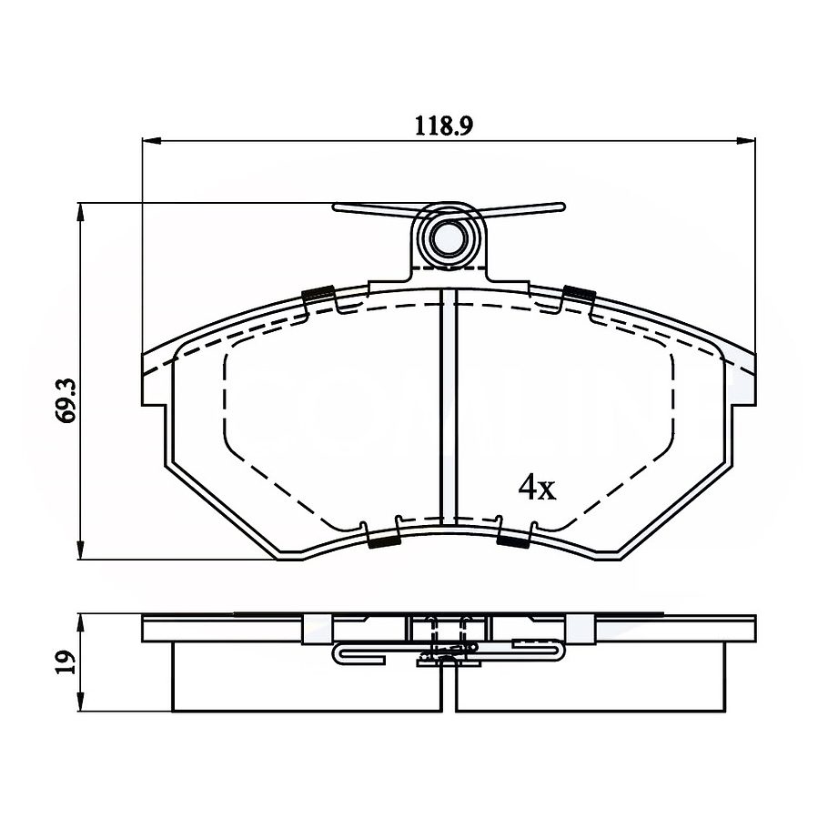 Pastillas Freno C-TEK 102.07800 1