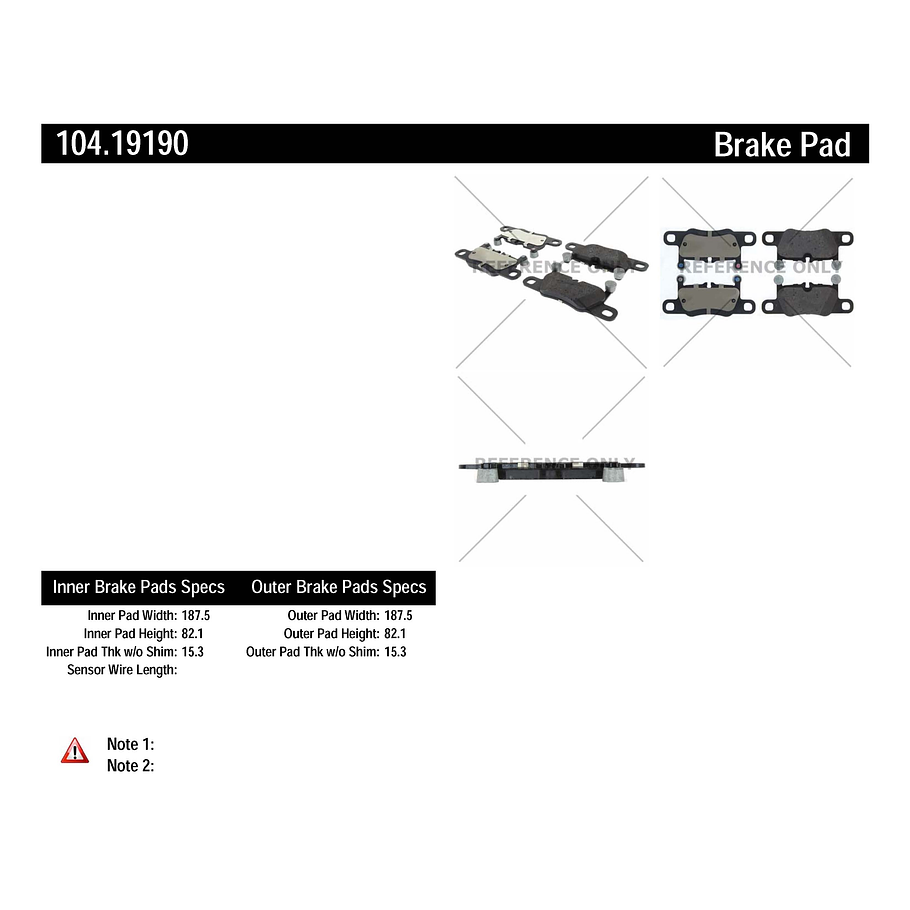 Pastillas Freno Porsche 911 2012-2019 Trasero 2