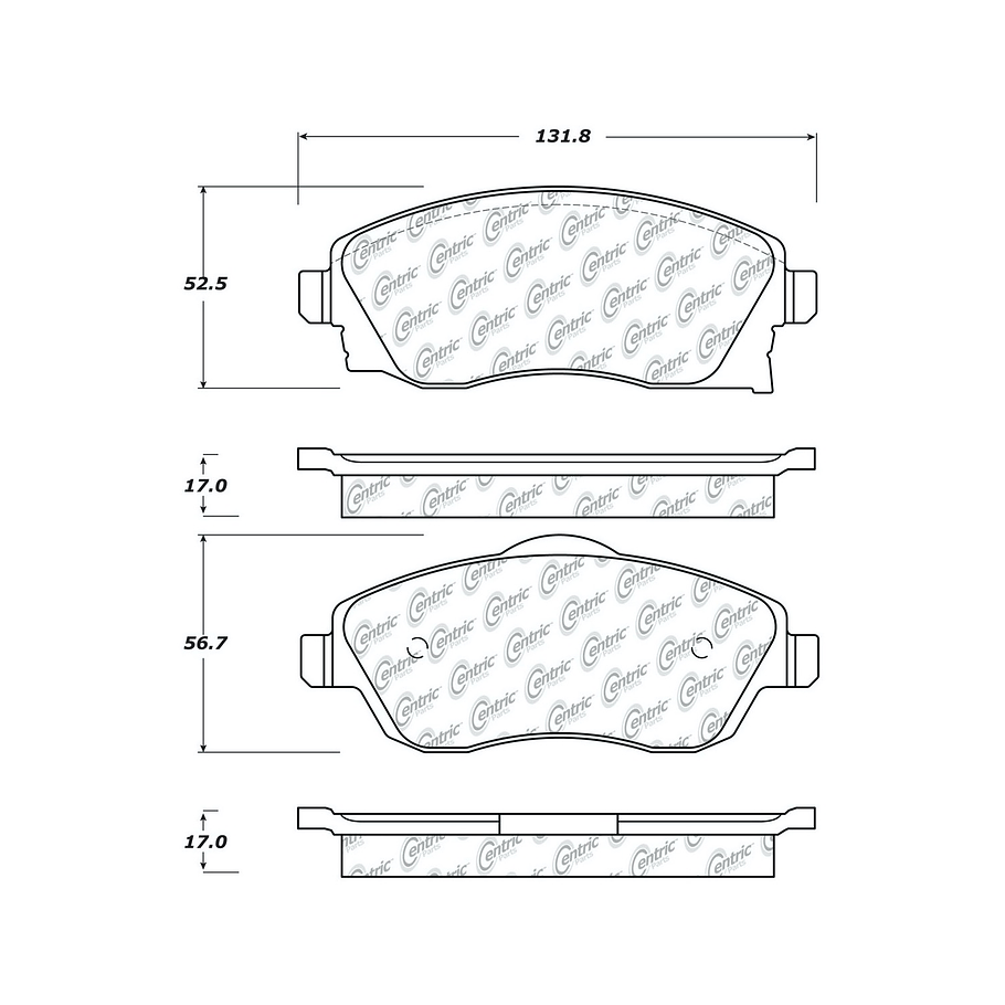 Pastillas Freno Chevrolet Meriva 2003-2010 Delantero 2