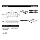Pastillas Freno Subaru Baja 2003-2006 Trasero 2