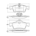 Pastillas Freno Mercedes Benz ML350 2006-2011 Trasero 2
