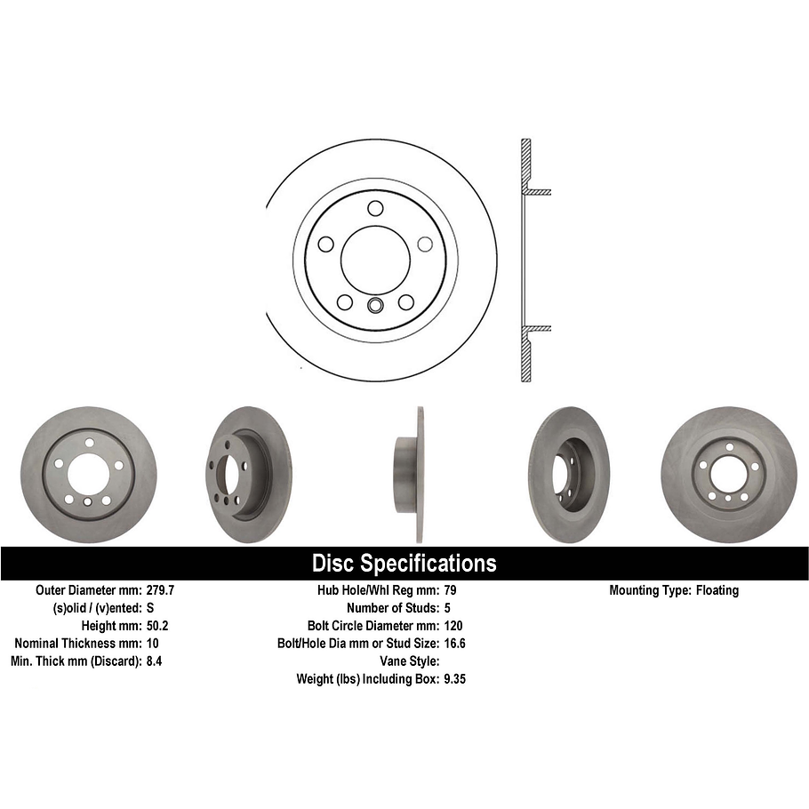 Disco Freno Mini Paceman 2013-2016 Trasero 2