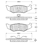 Pastillas Freno Chrysler Imperial 1988-1993 Trasero 4