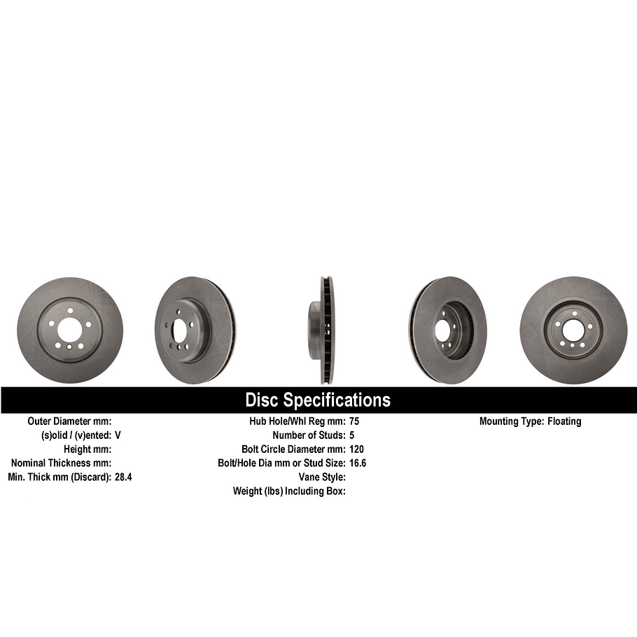 Disco Freno BMW 640i xDrive Gran Coupe 2011-2018 Delantero 2