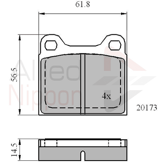 Pastillas Freno Mercedes Benz 500 1979-1991 Delantero