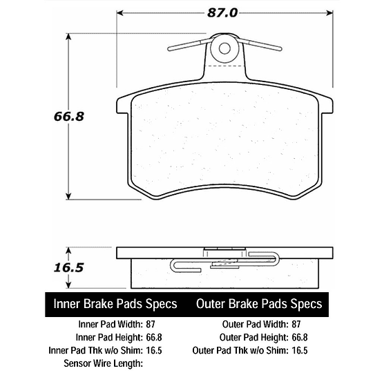 Pastillas Freno POSIQUIET 104.02280