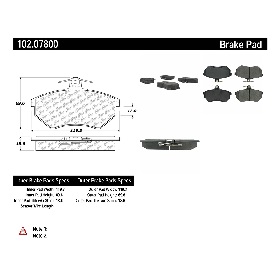 Pastillas Freno Audi 90 1987-1992 Delantero 2