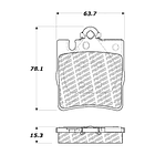 Pastillas Freno Mercedes Benz E300 1996-2003 Trasero 4