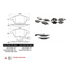 Pastillas Freno Volkswagen Scirocco 2008-2017 Delantero 2