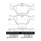 Pastillas Freno BMW 735i 1986-1994 Delantero 3