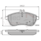 Pastillas Freno Mercedes Benz CLA250 2013-2019 Delantero 4