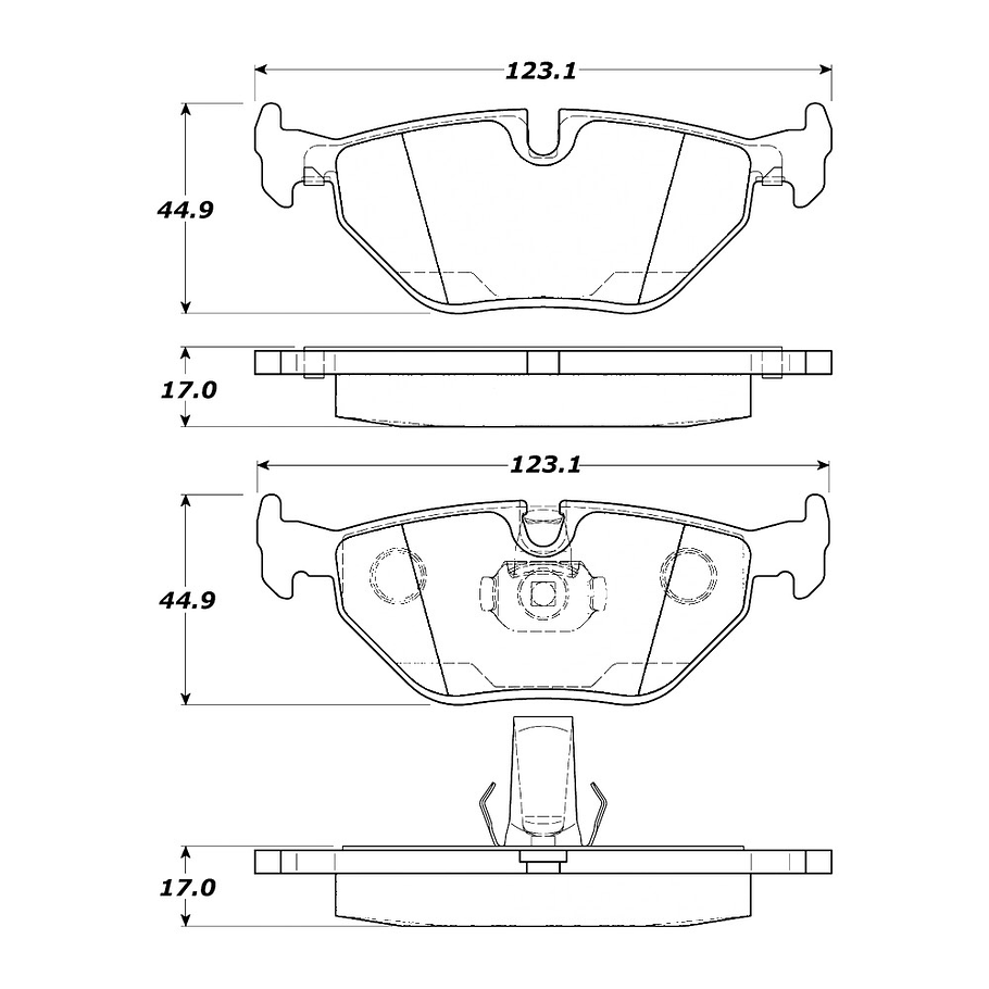 Pastillas Freno Mercedes Benz E270 CDI 1996-2003 Delantero 4