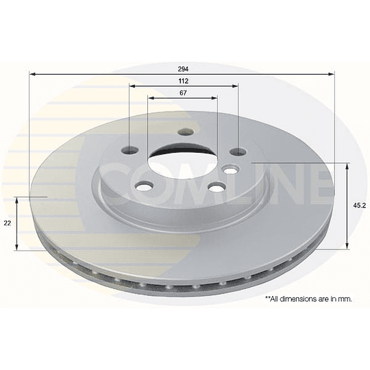 Disco Freno COMLINE ADC1792V