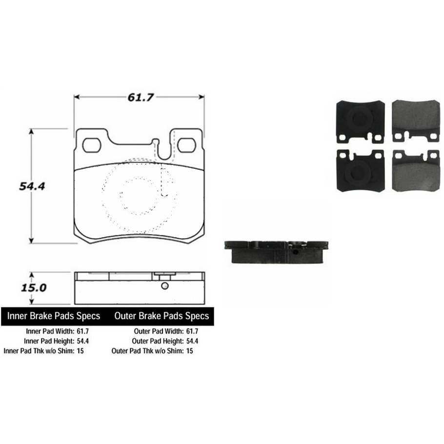 Pastillas Freno POSIQUIET 104.06200 1
