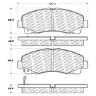 Pastillas Freno Honda Ridgeline 2006-2014 Delantero 3
