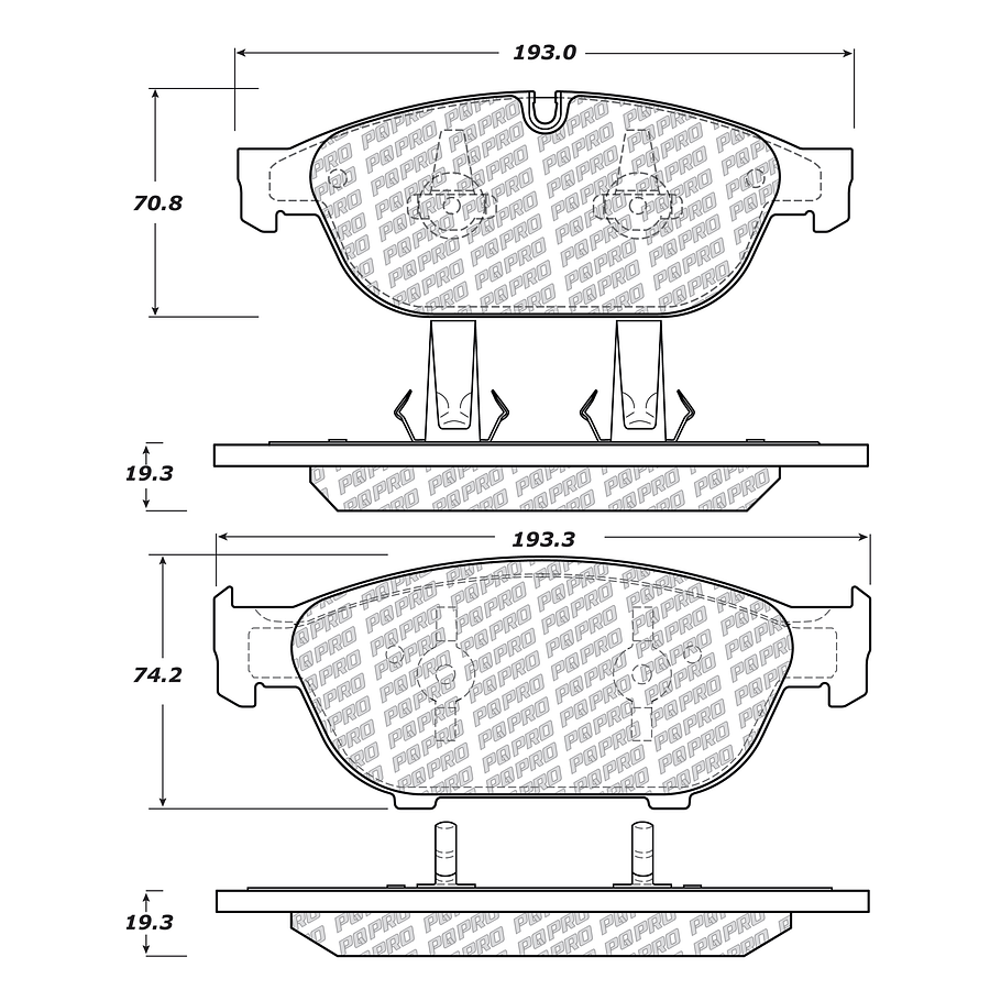 Pastillas Freno Audi ALLROAD 2012-2018 Delantero 4