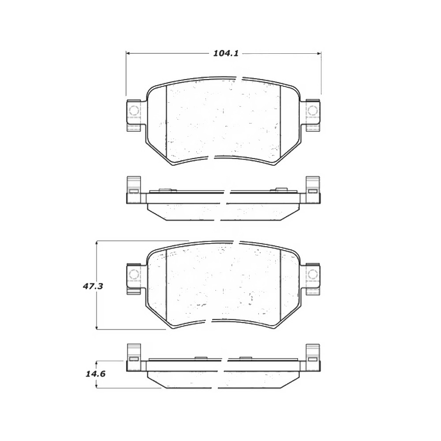 Pastillas Freno Mazda 6 2012-2016 Delantero 1