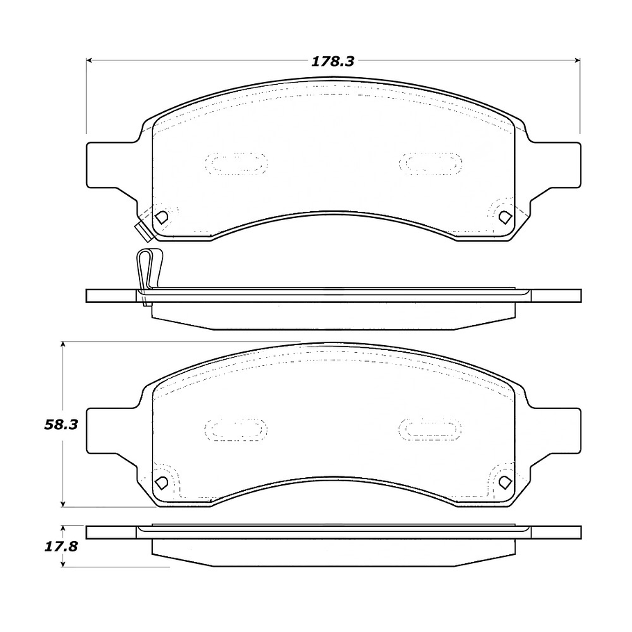 Pastillas Freno Chevrolet TrailBlazer 2002-2009 Delantero 2