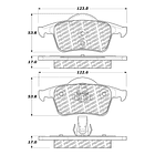 Pastillas Freno Volvo S70 1997-2000 Trasero 3