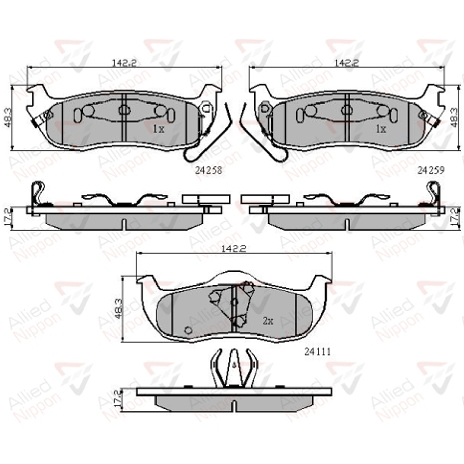 Pastillas Freno Infiniti QX56 2004-2010 Trasero 4