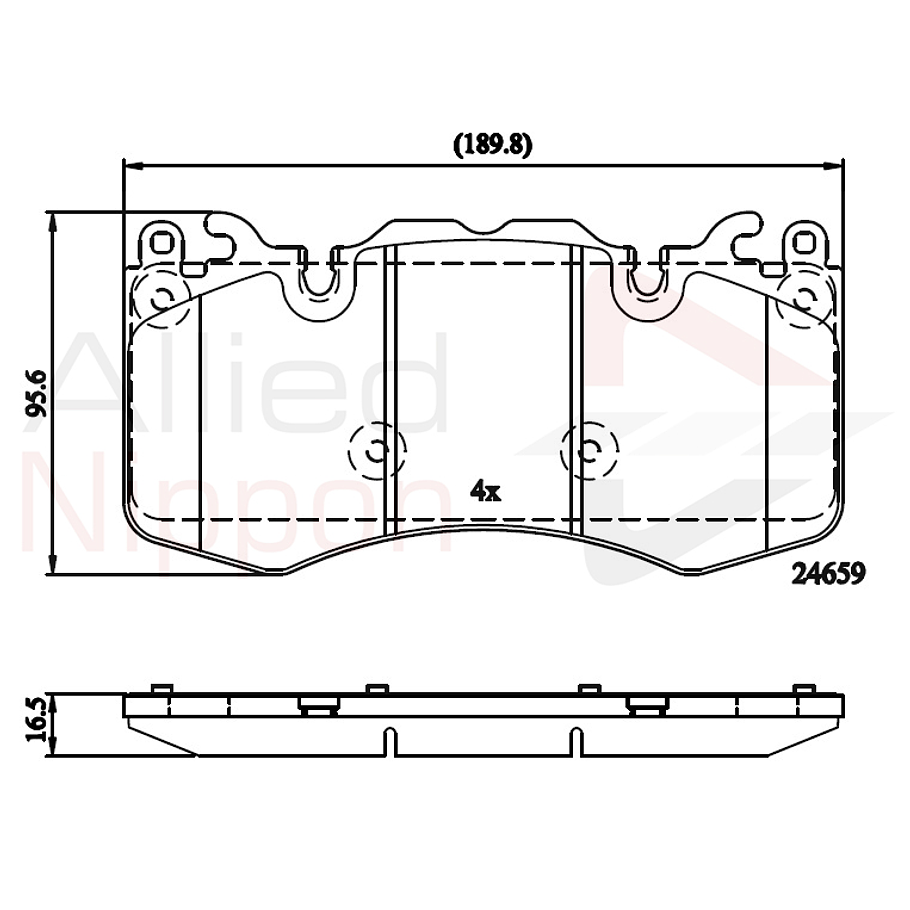 Pastillas Freno Land Rover Range Rover Sport 2014-2022 Delan 4