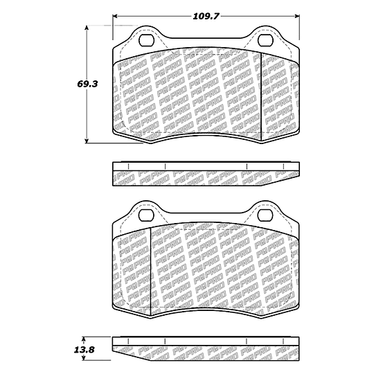 Pastillas Freno PQPRO 500.05921